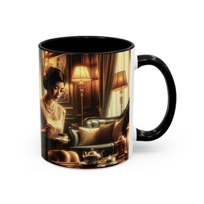 Mug - Vintage Unbothered Lady 'I Give Just Enough Fucks' Design