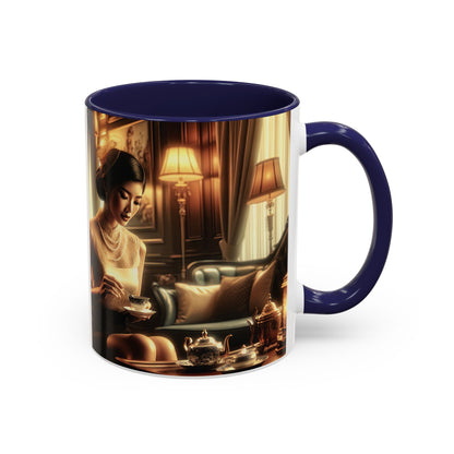 Mug - Vintage Unbothered Lady 'I Give Just Enough Fucks' Design