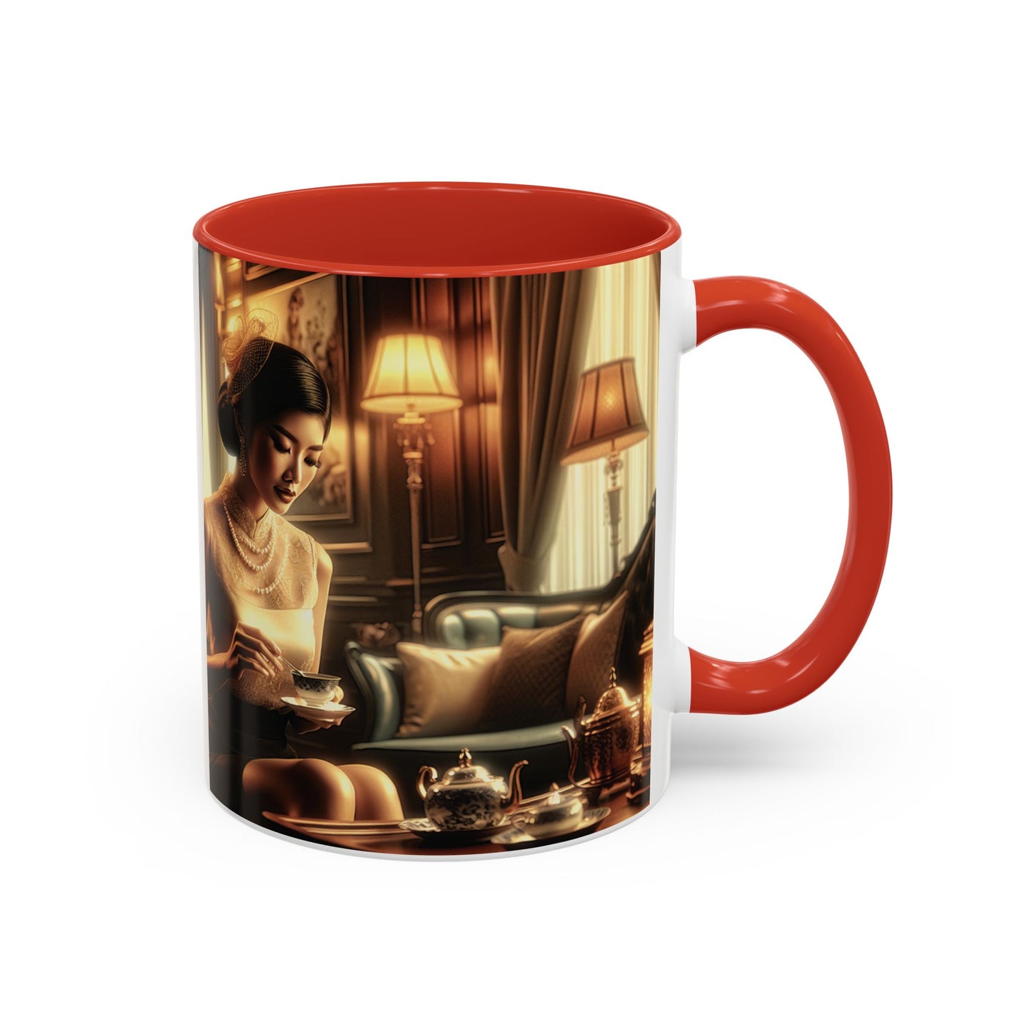 Mug - Vintage Unbothered Lady 'I Give Just Enough Fucks' Design